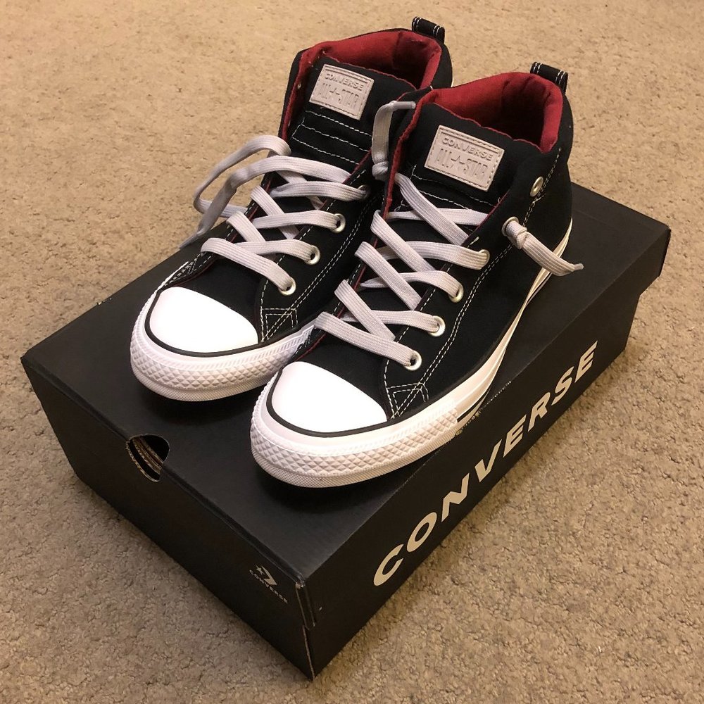 Converse Chuck Taylor All-Star Street Mid (Black/Oyster Gray)